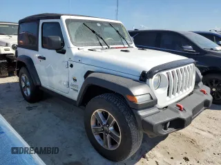 2018 Jeep Wrangler Sport with VIN 1C4GJXAG2JW212946, listed as a Copart auction lot 74091024 with Not Provided miles and Salvage Title. Bid and sale history available at DreamBid. Image 4.