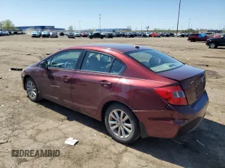 2012 Honda Civic EX with VIN 19XFB2F85CE034458, listed as a Copart auction lot 56599745 with 168,786 mi miles and Clean Title. Bid and sale history available at DreamBid. Image 2.
