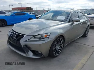 2015 Lexus IS 250 with VIN JTHBF1D27F5050784, listed as a IAAI auction lot 41767657 with 156,349 mi miles. Bid and sale history available at carsss.com. Image 2.