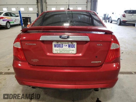 2011 Ford Fusion SEL with VIN 3FAHP0JG3BR178729, listed as a Copart auction lot 51517865 with 79,626 mi miles and Salvage Title. Bid and sale history available at carsss.com. Image 6.