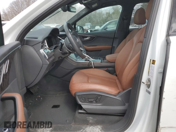 2022 Audi Q7 Premium Plus with VIN WA1LJBF73ND016522, listed as a Copart auction lot 47744775 with 42,778 mi miles and Salvage title. Bid and sale history available at DreamBid. Image 7.