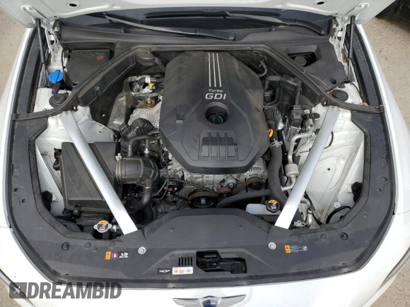 2023 Genesis G70 2.0T with VIN KMTG34TA2PU129153, listed as a Copart auction lot 74690154 with 18,785 mi miles and Clean Title. Bid and sale history available at DreamBid. Image 11.