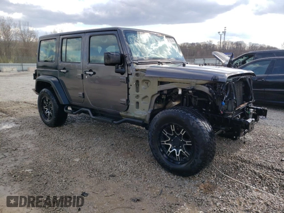 2018 Jeep Wrangler Unlimited Sport S with VIN 1C4BJWDG8JL814090, listed as a Copart auction lot 49155145 with 74,875 mi miles and Salvage Title. Bid and sale history available at DreamBid. Image 4.