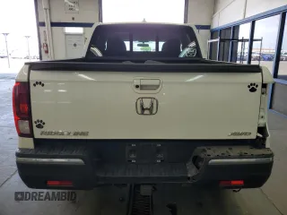 2019 Honda Ridgeline RTL with VIN 5FPYK3F52KB035040, listed as a Copart auction lot 58438815 with 35,635 mi miles and Salvage title. Bid and sale history available at DreamBid. Image 6.