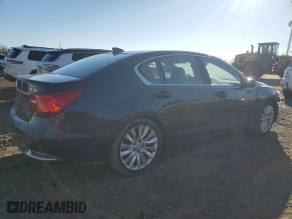 2014 Acura RLX Advance with VIN JH4KC1F91EC006406, listed as a Copart auction lot 45450345 with 187,089 mi miles and Salvage Title. Bid and sale history available at DreamBid. Image 3.