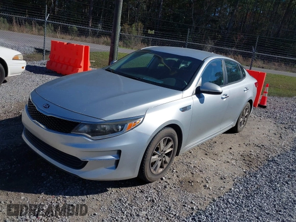 2018 Kia Optima LX with VIN 5XXGT4L34JG199623, listed as a IAAI auction lot 41712608 with 153,315 mi miles and . Bid and sale history available at DreamBid. Image 2.