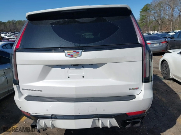 2023 Cadillac Escalade AWD V-Series with VIN 1GYS4HK9XPR137308, listed as a IAAI auction lot 41686211 with 46,513 mi miles. Bid and sale history available at carsss.com. Image 16.
