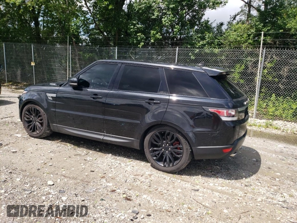 2015 Land Rover Range Rover Sport HSE with VIN SALWR2VF6FA615642, listed as a Copart auction lot 61460915 with 106,463 mi miles and Clean title. Bid and sale history available at DreamBid. Image 2.