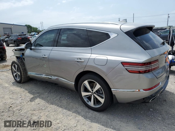 2022 Genesis GV80 Advanced Plus z VIN KMUHCESC9NU095024, wystawiony jako Copart lot #57877425 z przebiegiem 44 999 mil mil oraz Szkoda całkowita • Salvage title. Historia ofert i sprzedaży dostępna na DreamBid. Obrazek 2.