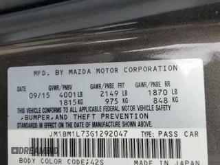 2016 Mazda 3 i Touring with VIN JM1BM1L73G1292047, listed as a Copart auction lot 48329555 with 93,754 mi miles and Salvage Title. Bid and sale history available at DreamBid. Image 15.