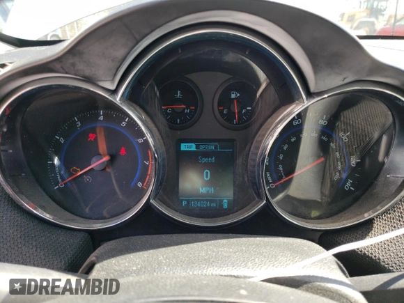 2014 Chevrolet Cruze 1LT with VIN 1G1PC5SB7E7138336, listed as a Copart auction lot 53772415 with 134,024 mi miles and Salvage Title. Bid and sale history available at carsss.com. Image 9.