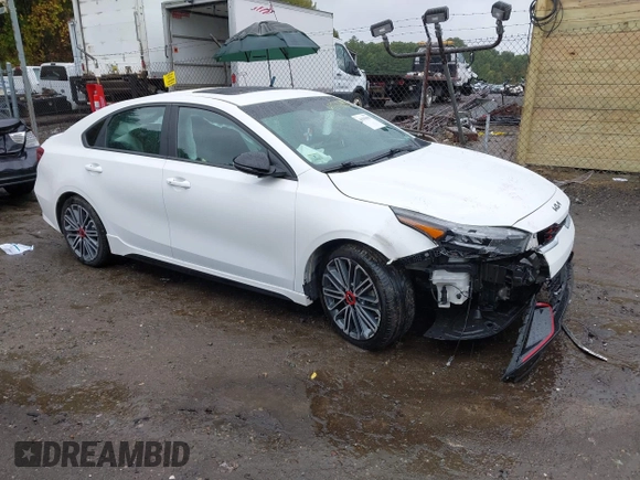 2022 Kia Forte GT with VIN 3KPF44AC9NE460058, listed as a IAAI auction lot 40385898 with 57,961 mi miles. Bid and sale history available at carsss.com. Image 14.