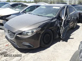 2015 Mazda 3 i Sport with VIN JM1BM1U77F1257167, listed as a Copart auction lot 56605045 with 103,894 mi miles and Salvage title. Bid and sale history available at DreamBid. Image 1.