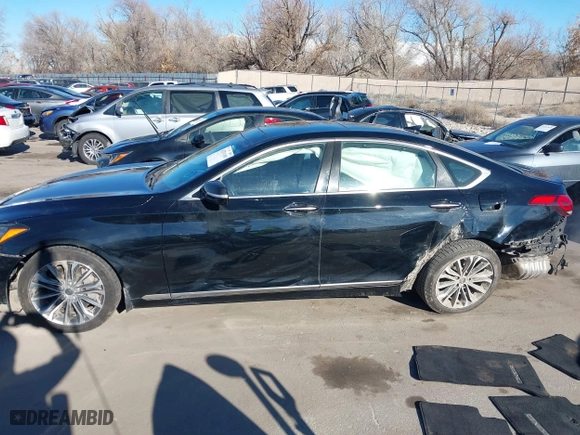 2016 Hyundai Genesis 3.8L with VIN KMHGN4JE6GU143843, listed as a IAAI auction lot 41291109 with 96,749 mi miles. Bid and sale history available at carsss.com. Image 15.