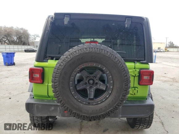 2019 Jeep Wrangler Unlimited Sport with VIN 1C4HJXDG4KW508021, listed as a Copart auction lot 43949845 with 107,464 mi miles and Salvage title. Bid and sale history available at DreamBid. Image 6.