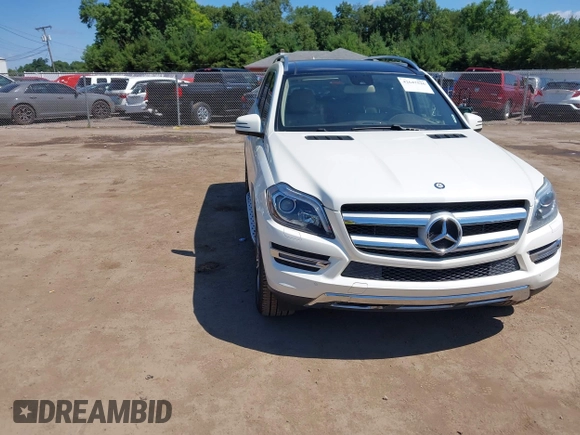 2014 Mercedes-Benz GL 450 with VIN 4JGDF7CE3EA336481, listed as a IAAI auction lot 42647526 with 145,311 mi miles and . Bid and sale history available at DreamBid. Image 1.