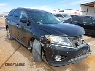 2016 Nissan Pathfinder S with VIN 5N1AR2MN5GC615756, listed as a IAAI auction lot 41807583 with 189,289 mi miles and . Bid and sale history available at DreamBid. Image 1.