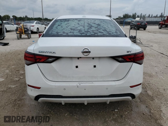2021 Nissan Sentra SV with VIN 3N1AB8CV6MY295933, listed as a Copart auction lot 50531585 with 80,706 mi miles and Non Repairable. Bid and sale history available at carsss.com. Image 6.