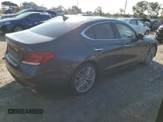 2020 Genesis G70 2.0T with VIN KMTG34LA5LU047685, listed as a Copart auction lot 73717104 with 0 mi miles and Non Repairable. Bid and sale history available at carsss.com. Image 3.