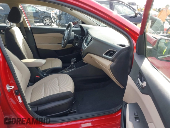 2022 Hyundai Accent SEL with VIN 3KPC24A67NE176446, listed as a IAAI auction lot 41492574 with 31,194 mi miles. Bid and sale history available at carsss.com. Image 5.
