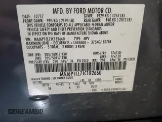 2018 Ford EcoSport SES with VIN MAJ6P1CL7JC182660, listed as a Copart auction lot 49881705 with 83,176 mi miles and Salvage Title. Bid and sale history available at DreamBid. Image 13.