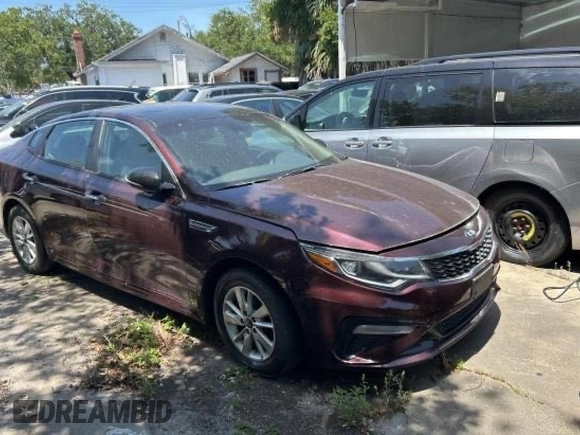 2019 Kia Optima LX z VIN 5XXGT4L37KG278947, wystawiony jako Copart lot #62181475 z przebiegiem 60 003 mil mil oraz Szkoda całkowita • Salvage title. Historia ofert i sprzedaży dostępna na DreamBid. Obrazek 1.
