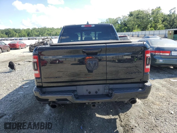 2020 Ram 1500 Limited with VIN 1C6SRFHT5LN291691, listed as a Copart auction lot 61497125 with 48,221 mi miles and Salvage title. Bid and sale history available at DreamBid. Image 6.