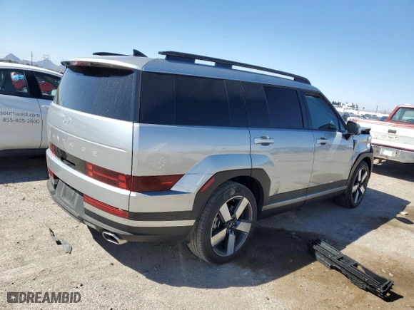 2024 Hyundai Santa Fe Limited with VIN 5NMP44GL3RH017107, listed as a Copart auction lot 47142385 with 21,754 mi miles and Salvage Title. Bid and sale history available at carsss.com. Image 3.