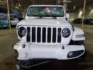 2021 Jeep Wrangler Unlimited Sahara High Altitude with VIN 1C4HJXEN7MW651514, listed as a Copart auction lot 83654114 with Not provided miles and Salvage title. Bid and sale history available at DreamBid. Image 5.