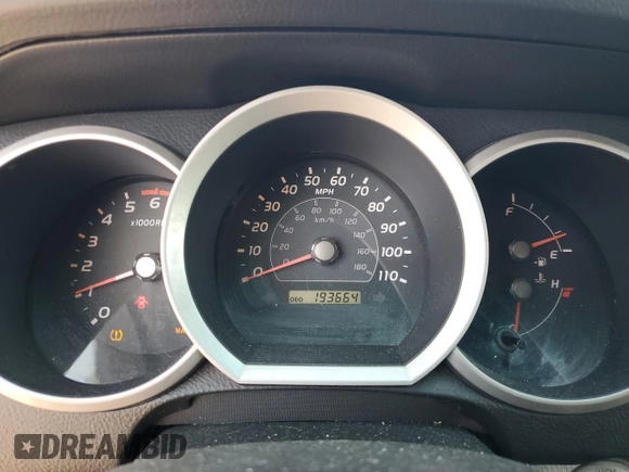 2008 Toyota 4Runner SR5 with VIN JTEZU14R08K004250, listed as a Copart auction lot 56165615 with 193,664 mi miles and Clean title. Bid and sale history available at DreamBid. Image 9.