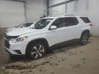 2018 Chevrolet Traverse LT z VIN 1GNEVHKW2JJ108808, wystawiony jako Copart lot #45462675 z przebiegiem 113 026 mil mil oraz Szkoda całkowita • Salvage title. Historia ofert i sprzedaży dostępna na DreamBid. Obrazek 1.