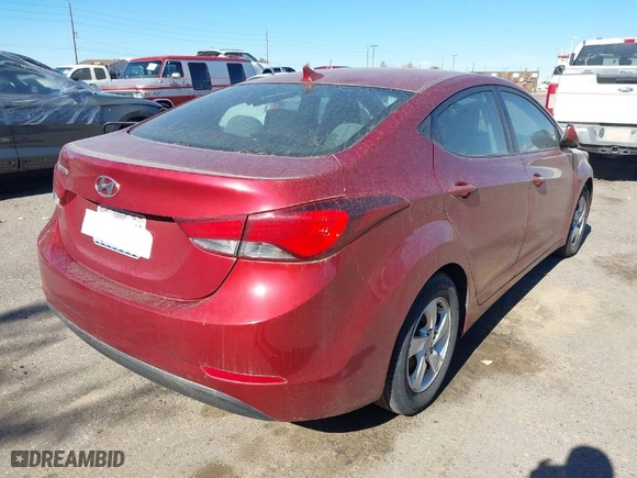 2014 Hyundai Elantra Limited with VIN 5NPDH4AE7EH480754, listed as a IAAI auction lot 40655335 with 125,162 mi miles. Bid and sale history available at carsss.com. Image 4.