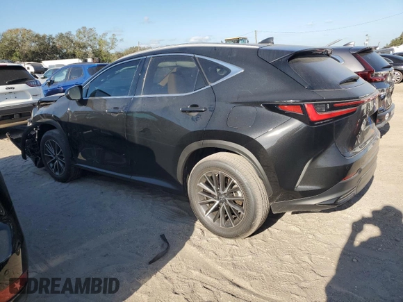 2025 Lexus NX with VIN 2T2GDCAZXSC019578, listed as a Copart auction lot 79953094 with 627 mi miles and Salvage Title. Bid and sale history available at carsss.com. Image 2.