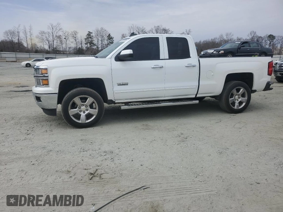 2015 Chevrolet Silverado 1500 LT with VIN 1GCRCREC0FZ382122, listed as a Copart auction lot 48316555 with 92,407 mi miles and Salvage Title. Bid and sale history available at carsss.com. Image 1.