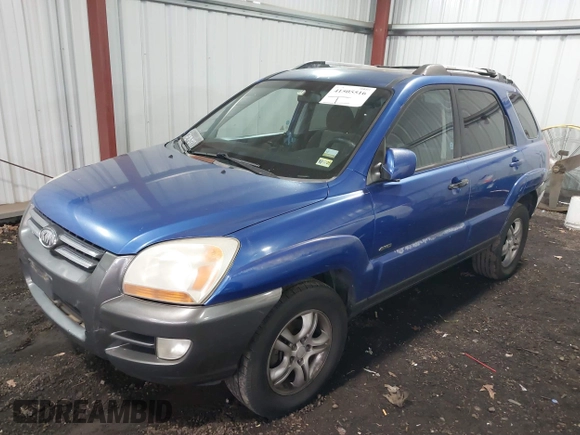 2005 Kia Sportage LX with VIN KNDJE723757109849, listed as a IAAI auction lot 41505516 with 243,556 mi miles and . Bid and sale history available at carsss.com. Image 16.