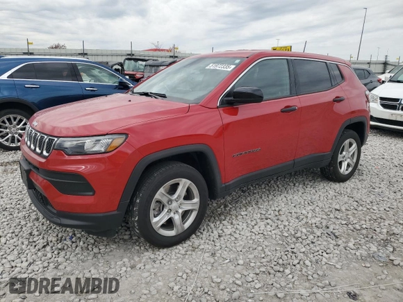 2023 Jeep Compass Sport с VIN 3C4NJDAN9PT509215, выставлен на аукционе Copart как лот 51972335 с пробегом 31 957 миль миль и Списание • Salvage title. История ставок и продаж доступна на DreamBid. Изображение 1.