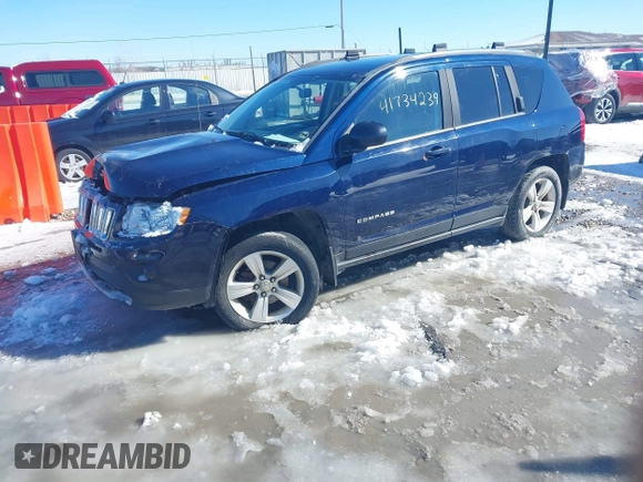 2012 Jeep Compass Sport with VIN 1C4NJDBB3CD577286, listed as a IAAI auction lot 41734239 with 119,972 mi miles. Bid and sale history available at carsss.com. Image 2.