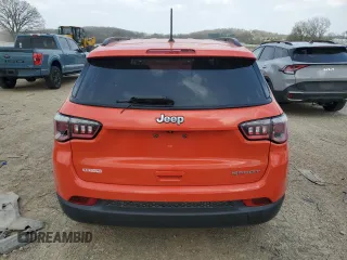 2017 Jeep Compass Sport with VIN 3C4NJCAB9HT669130, listed as a Copart auction lot 54504545 with 153,527 mi miles and Non Repairable. Bid and sale history available at carsss.com. Image 6.