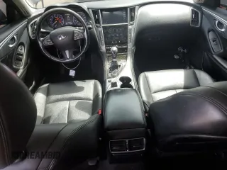 2014 Infiniti Q50 Sport with VIN JN1BV7AR8EM707401, listed as a Copart auction lot 58487675 with 125,487 mi miles and Salvage title. Bid and sale history available at DreamBid. Image 8.