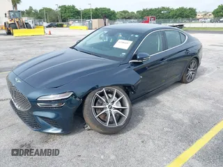 2025 Genesis G70 2.5T with VIN KMTG34SC0SU153835, listed as a IAAI auction lot 42586687 with 17,312 mi miles and . Bid and sale history available at DreamBid. Image 18.
