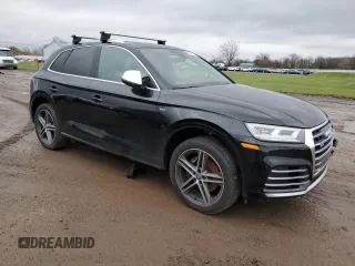 2018 Audi SQ5 Premium Plus with VIN WA1A4AFY6J2014108, listed as a Copart auction lot 81106304 with 92,399 mi miles and Salvage Title. Bid and sale history available at DreamBid. Image 4.
