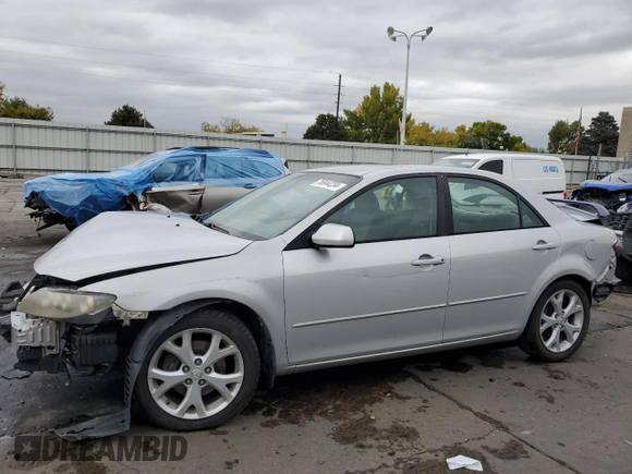 2006 Mazda 6 i with VIN 1YVFP80CX65M55409, listed as a Copart auction lot 76844234 with 143,238 mi miles and Salvage Title. Bid and sale history available at carsss.com. Image 1.