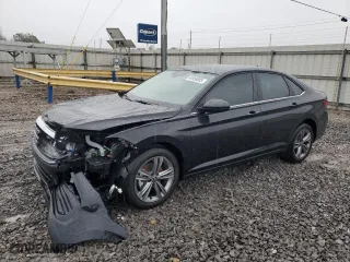 2024 Volkswagen Jetta SE with VIN 3VW7M7BU7RM097734, listed as a Copart auction lot 44958885 with 7,283 mi miles and Salvage Title. Bid and sale history available at carsss.com. Image 1.