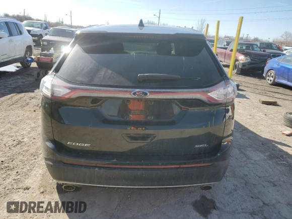 2015 Ford Edge SEL with VIN 2FMTK3J87FBC25922, listed as a Copart auction lot 47320525 with 55,323 mi miles and Salvage Title. Bid and sale history available at carsss.com. Image 6.
