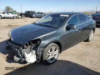 2013 Volvo S60 T5 Premier with VIN YV1612FS4D1222286, listed as a Copart auction lot 50990215 with 108,252 mi miles and Salvage Title. Bid and sale history available at carsss.com. Image 1.