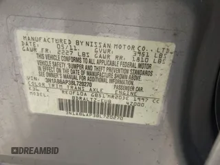 2011 Nissan Sentra SL with VIN 3N1AB6AP3BL720270, listed as a IAAI auction lot 42653235 with 134,100 mi miles and . Bid and sale history available at DreamBid. Image 9.