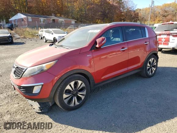2013 Kia Sportage SX with VIN KNDPCCA67D7495160, listed as a Copart auction lot 78998724 with 142,863 mi miles and Salvage Title. Bid and sale history available at carsss.com. Image 1.
