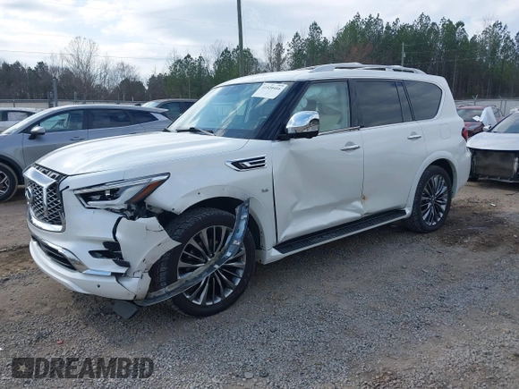 2020 Infiniti QX80 LUXE with VIN JN8AZ2NE6L9251314, listed as a IAAI auction lot 41520416 with 97,252 mi miles. Bid and sale history available at carsss.com. Image 17.