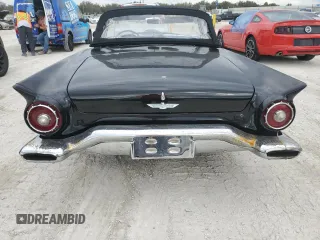 1957 Ford Thunderbird with VIN D7FH241317, listed as a Copart auction lot 78263654 with 92,102 mi miles and Salvage Title. Bid and sale history available at DreamBid. Image 6.