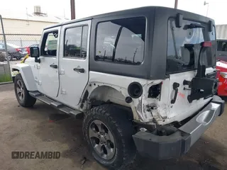 2017 Jeep Wrangler Unlimited Sahara with VIN 1C4HJWEG0HL595144, listed as a IAAI auction lot 41644511 with 143,512 mi miles. Bid and sale history available at carsss.com. Image 3.